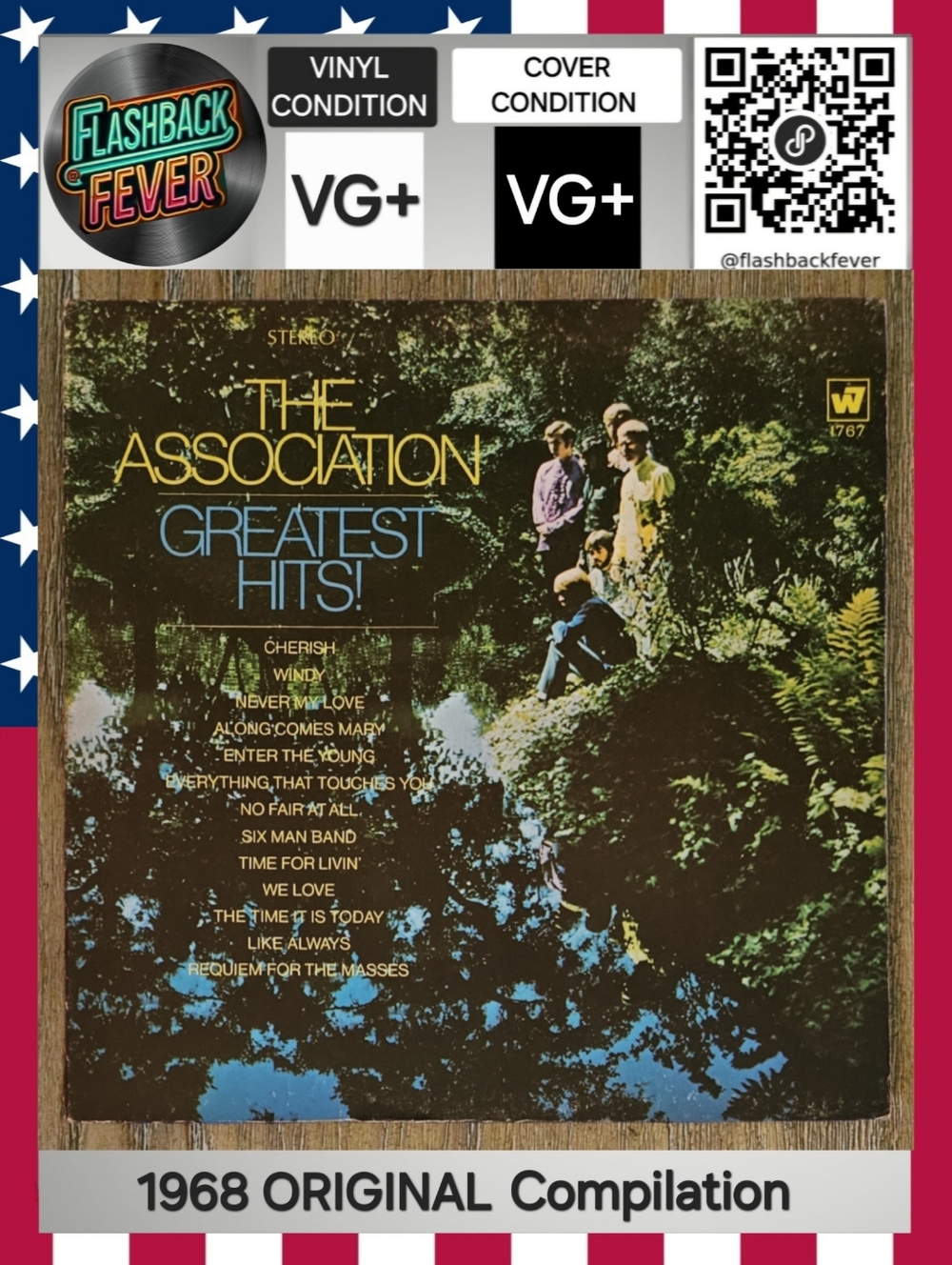 The ASSOCCIATION•Greatest Hits•Dec 1968 US Stereo (#WS 1767)Terre Haute Pressing